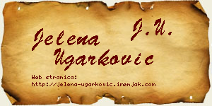Jelena Ugarković vizit kartica